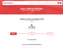 Tablet Screenshot of odwolaniemandatu.yanosik.pl